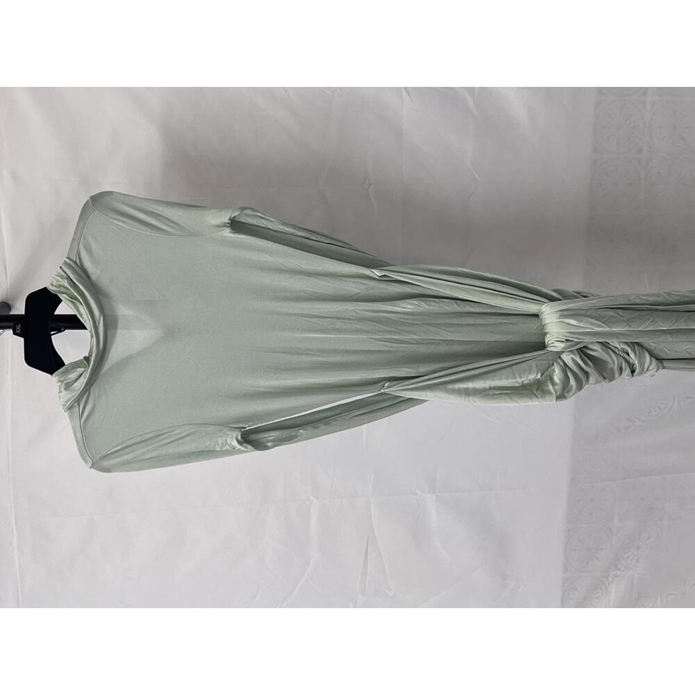 HELSA Slinky Jersey Sarong Maxi Dress long sleeve - Picture 3 of 8